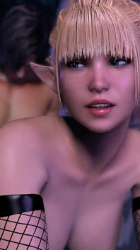Blonde Futa Shemale Sucks Cock Before Anal Pounding