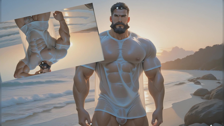 LustMen: Rockstar Hunk Solo Teasing Balls and Shaft with Cum Splatter