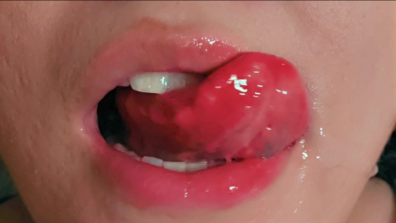 MyPrejacBoyfriend: Tôn sùng miệng! Khoe đôi môi &amp; lưỡi ướt gợi cảm của tôi