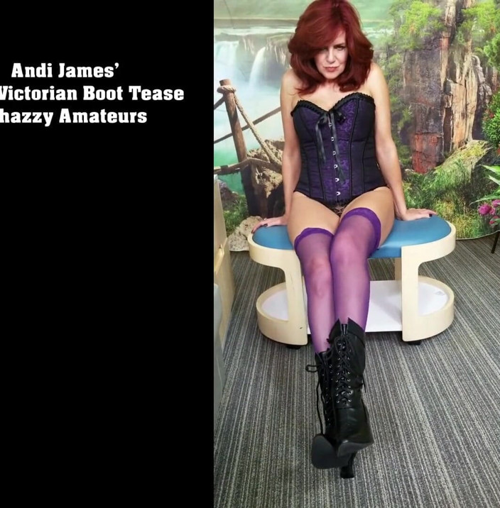 PornoJuice: Andi James Olde соблазняет викторианки сапогами