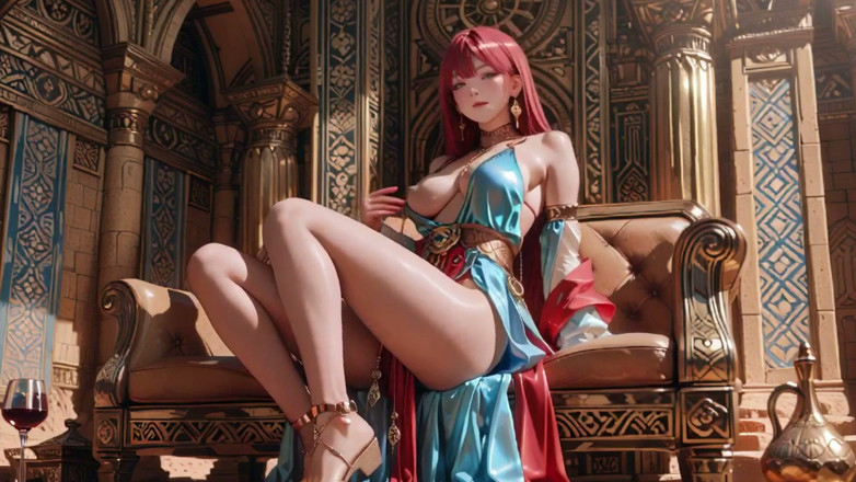 Seraphina Vale: Red Queen in the Desert! Lazy Afternoon in the Golden...
