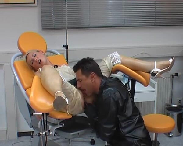 Rubber & Clinic Studio - 1ATOYS: Kinky rubber fucking on the gynchair