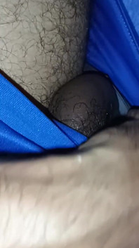 Taking My Cock Out of My Shorts and Playing with His Foreskin and Precum