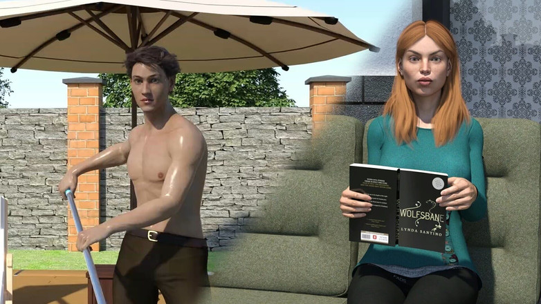 Adultgameplayvideos studio: A esposa do meu meio-irmão # 6 Jennifer ficou excitada assistindo eu...