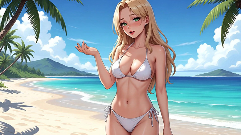 Goddess Topless: カリブ海のバレンタインのゲッタウェイ、アニメ変態視点