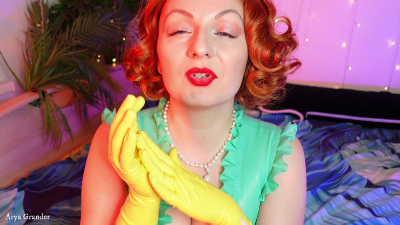 Arya Grander: Rude JOI v latexu - fetiš milf sexuální zábava!