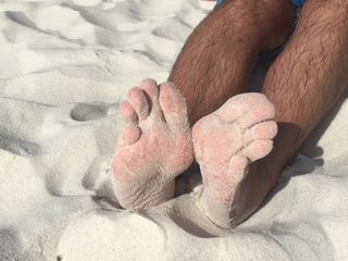 Manly foot: Morning Wood Looking for Someone to Come Sit on My...