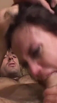 Brunette MILF Ravaged by Two Studs in Steamy Threesome