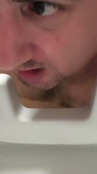 Licking Public Toilet, with Pee of Stranger, Male or Female