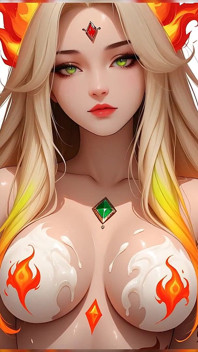 Lustrender: Singapura Rune Goddess, Glow Kecantikan Gangsa Bogel - Ai Video