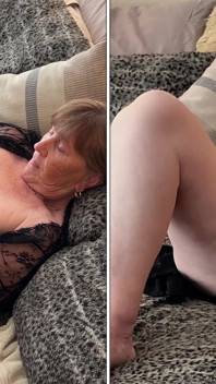 Bunicuța S înapoi în negru 2 vibrator dp și orgasme cu masturbare solo