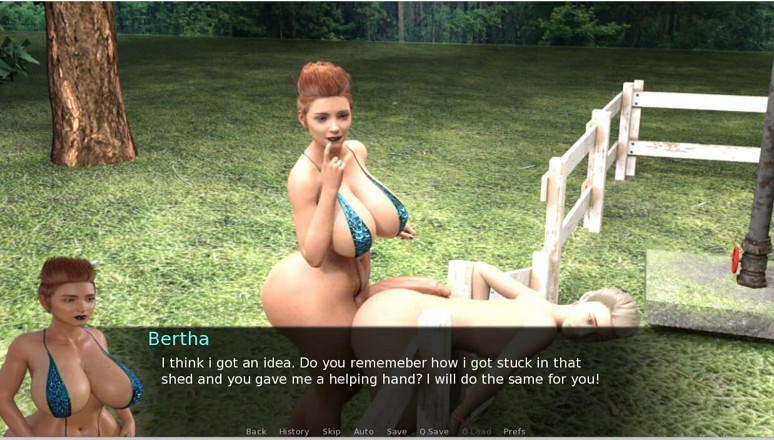 XXX Games Bunk - Trans: Futa Groves - Gameplay - Roleplay - Big Ass Sissy Dildo Sit in...