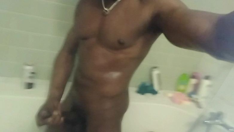 Big Black Cocks Cumming: Nata4Sex badan seksi saya mandi batang keras solo