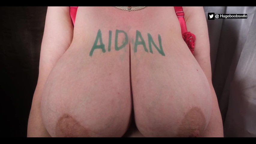 Writing Your Name on My Boobs (Huge Boobs Wife)