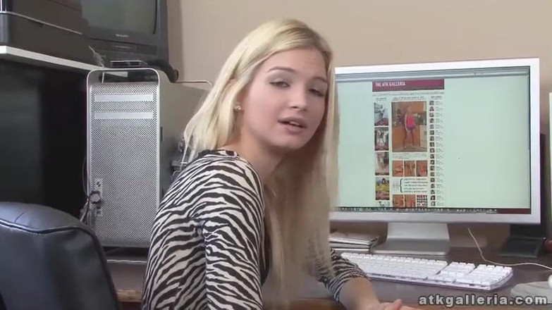 ATKIngdom Fans: Small blonde masturbating