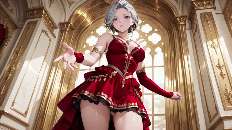 Tay Swift X: Silver Queen on the Golden Throne! Red Silk, Lazy Gaze,...