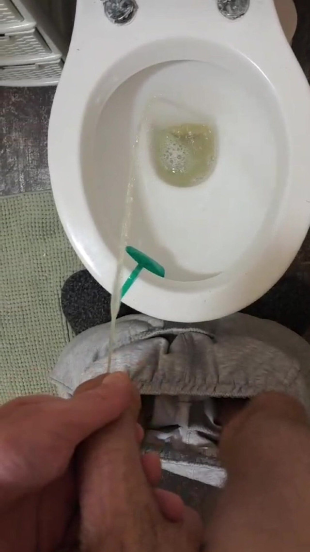 Pissing in the Toilet Compilation (Skinny with a huge dick)
