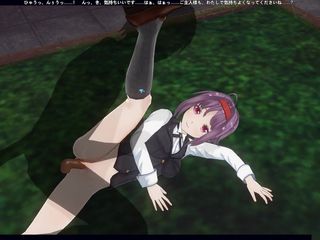 H3DC: 3D Hentai Konno Yuuki zostaje zerżnięta na podwórku i bierze...