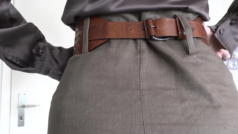 Lady Victoria Valente: Захоплююча примірка поясом з лляною спідницею, частина 1, леді Вікторія Валенте