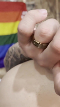 Close up of Dildo Anal Fucking Smooth Hole Gaping Open