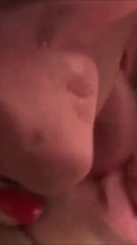 She masturbates in the car before getting fucked by a horny old man