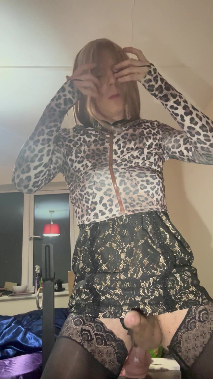 Jessica silk: Jess seide reitet dildo