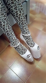Leopard Outfit and 8 Inches Heels