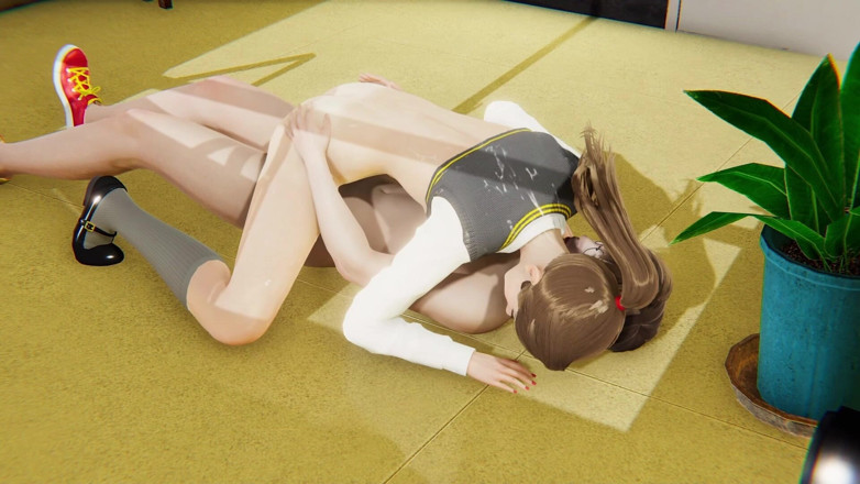 Banana X: Harry Potter Fucks Futa Hermione in the Library - Facial &amp; Creampie