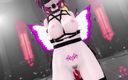 Smixix: Honkai Star, Rail Kafka, хентай, бондаж насекомого, обнаженный слепой танец ММД, 3D фиолетовые крылья, цвет, правка Smixix
