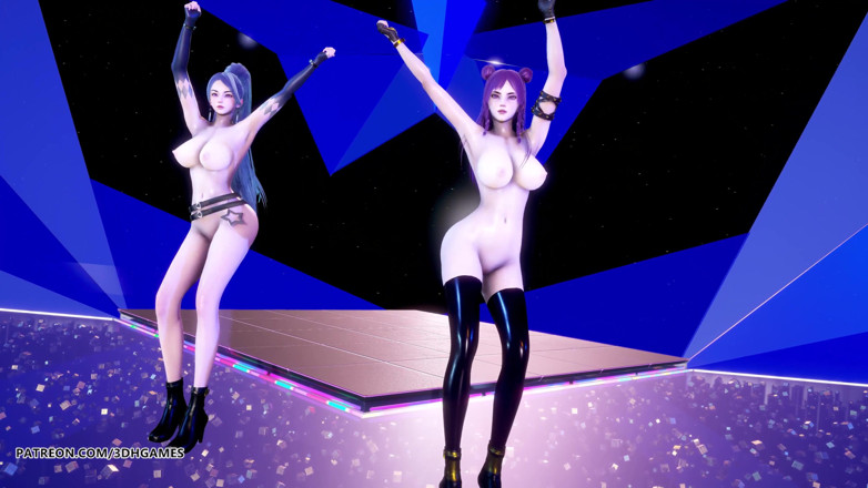 3D-Hentai Games: [MMD] (G)I-DLE - LATATA Kaisa naked dance league of legends KDA 4K 60FPS