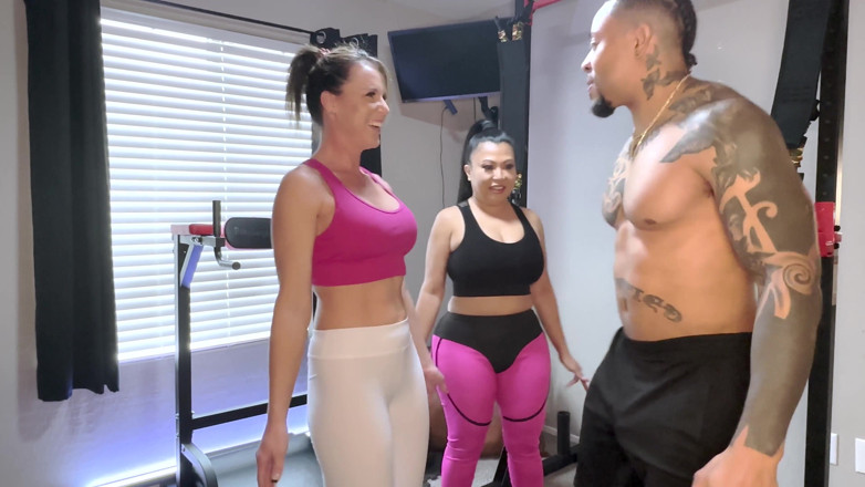 Eddie Jaye: Bottomless Workout W/ Two Horny MILFs