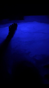 Enjoying the Hot Tub!
