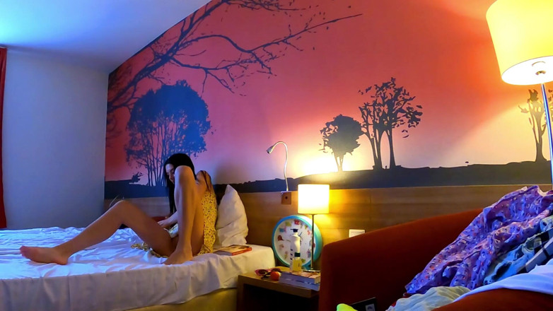 Ignoring Handjobs: Hot brunette just loves playing with balls and precum from...