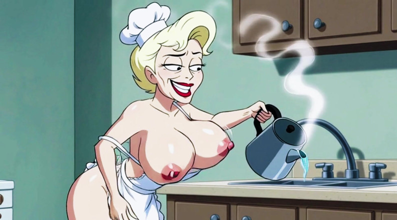 AI Porn: Ai matures in cucina con grandi tette