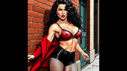 Octopussy Lovers Club: 40歳のセクシースラットのキャスティング。カートゥーン。MILFブラックストッキングス