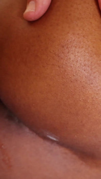 Busty Ebony Takes a Load