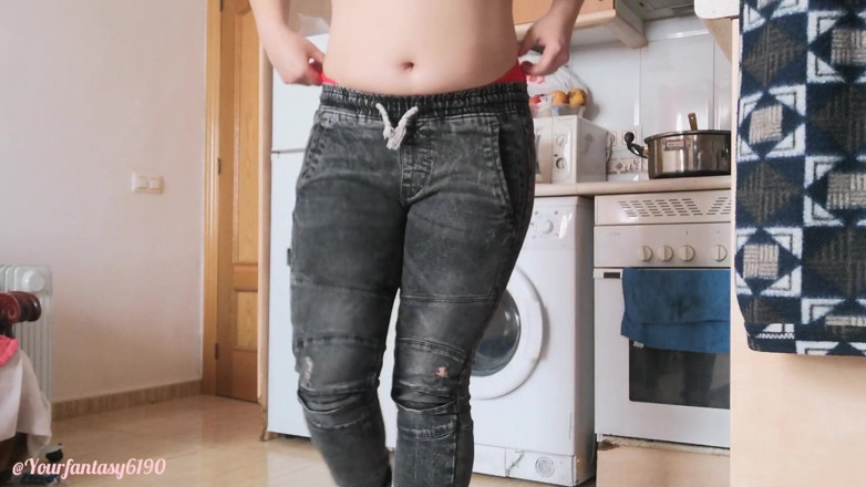 Your fantasy studio: Try my boyfriend slim jeans