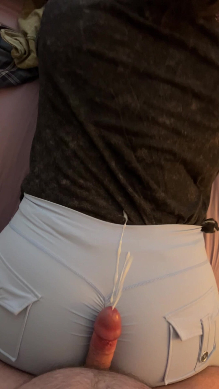 MyPrejacBoyfriend: Big Clothed Ass Hotdogging Cumshot