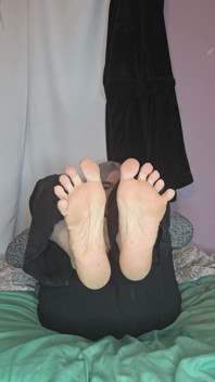 Showing off My Big Meaty Soles