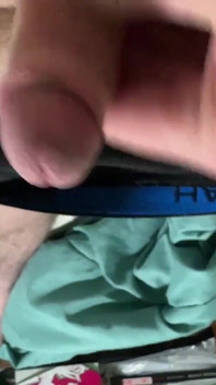Rubbing My Uncut Cock