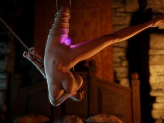 The Rope Dude: Triss v Shibari Zavěšení je ošukaná s magickým Cristalem