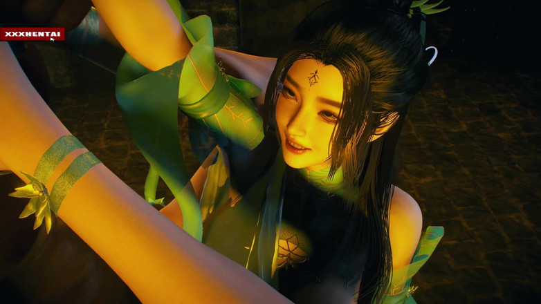 X Hentai: Cyberspace'ten tanrıça modeli güzellik - 3 boyutlu animasyon