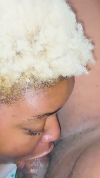 Lucky Gurl Slurp Goddess - Ebony Throat Goat Gives the Best Sloppy Blowjob