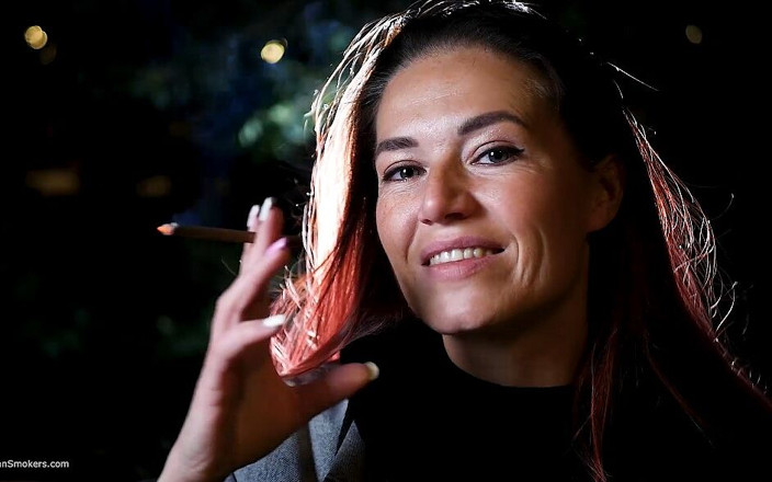 Russian Smokers: Seductive Russian Babe Smoking Cigarette Seaside Vibes