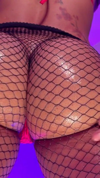 Booty Talk #1- Ebony Femdom Goddess Rosie Reed Mental Domination Ass Worship in Fishnets Red Thong and Oil