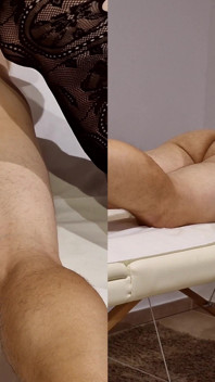 Masaż ciała ze szczęśliwym zakończeniem - macocha MILF jeździ na moim kutasie i dostaje creampie