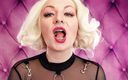 Arya Grander: sexy sfw vídeo com chupando doces sons