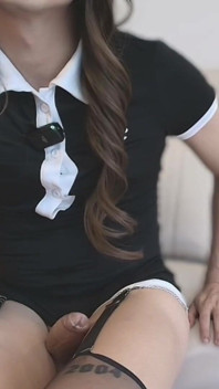 Oturma odasında seksi trans boşalma