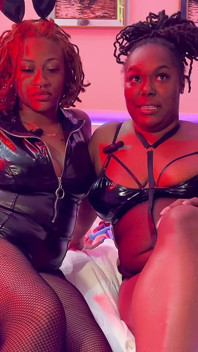 Behind the Scenes: Temptress Mango and Golden Goddess Prepare for a Sultry Fetish Video Shoot