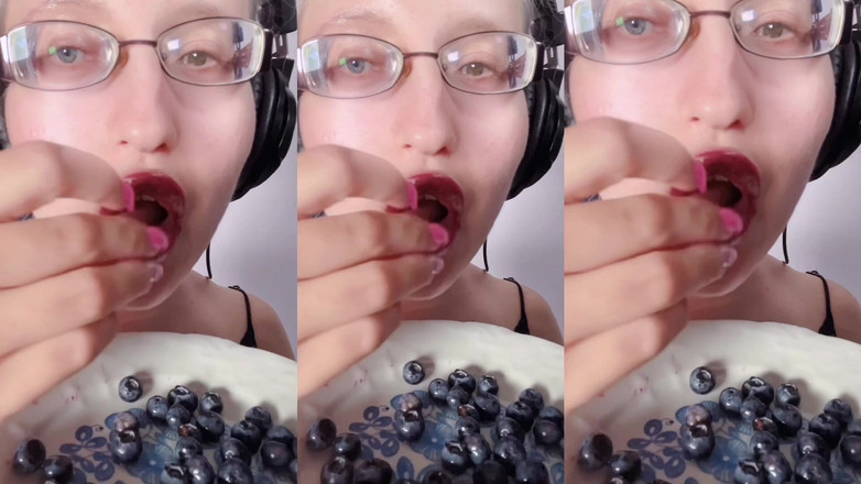 FinDom Goaldigger: Asmr Borówka jedzenia - Asmr, Okulary, Giantess